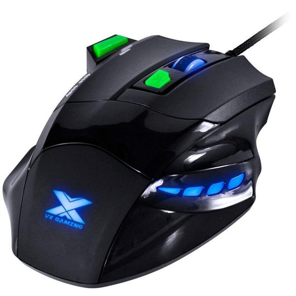 Imagem de Mouse Gamer Vinik VX Gaming Black Widow, LED, 6 Botões, 2400DPI, Preto e Verde - GM106