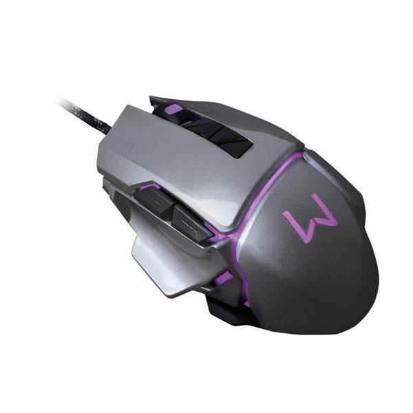 Imagem de Mouse Gamer Warrior 3.200DPI USB Grafite - MO262