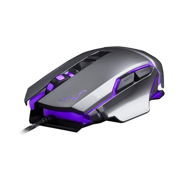 Imagem de Mouse Gamer Warrior 3.200DPI USB Grafite - MO262