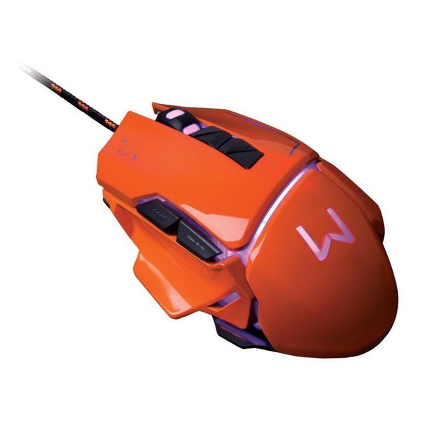 Imagem de Mouse Gamer Warrior 3.200DPI USB Laranja - MO263