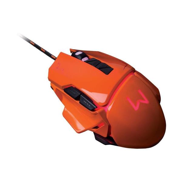 Imagem de Mouse Gamer Warrior 3.200DPI USB Laranja - MO263