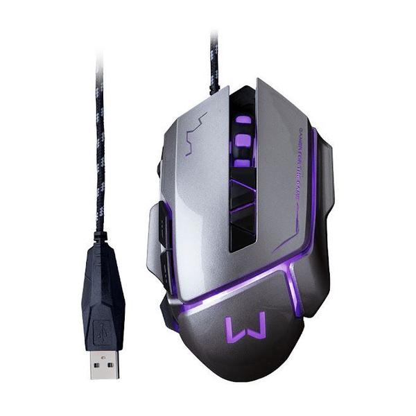 Imagem de Mouse Gamer Warrior Ivor 3200Dpi 7 Botões Controle Dpi Grafite - Mo262