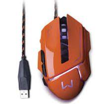 Imagem de Mouse Gamer Warrior Ivor 3200DPI 7 Botões Controle DPI Laranja - MO263