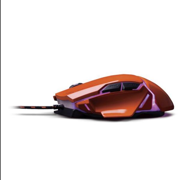 Imagem de Mouse Gamer Warrior Ivor 3200DPI 7 Botões Controle DPI Laranja - MO263