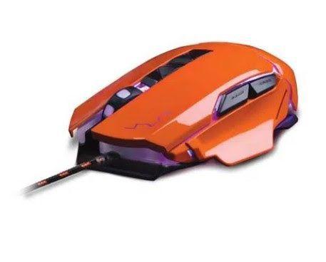 Imagem de Mouse Gamer Warrior Ivor 3200DPI 7 Botões Controle DPI Laranja - MO263