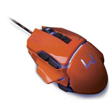 Imagem de Mouse Gamer Warrior Ivor 3200Dpi 7 Botões Controle Dpi Laranja - Mo263 Multilaser