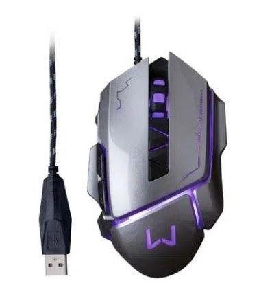 Imagem de Mouse Gamer Warrior Ivor Grafite 3200DPI 7 Botões MO262 - Multilaser