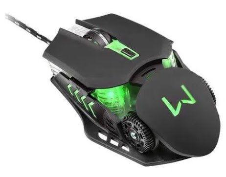 Imagem de Mouse Gamer Warrior Keon 3200Dpi 6 Botões Ambidestro Preto - Mo267