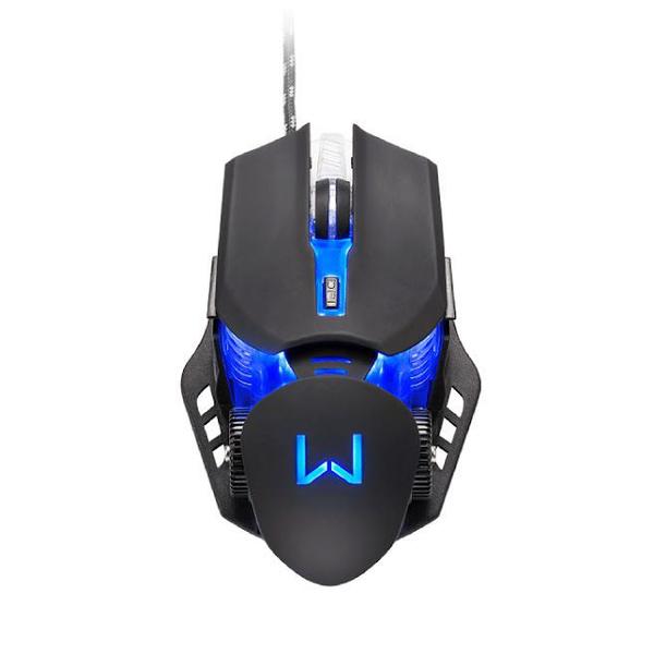 Imagem de Mouse Gamer Warrior Keon LED 4 Cores 3200 DPI Preto - MO267