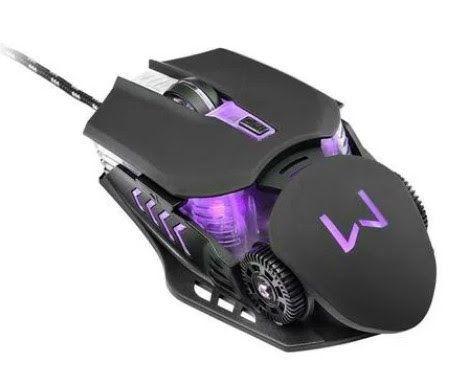 Imagem de Mouse Gamer Warrior Keon LED 4 Cores 3200 DPI Preto - MO267