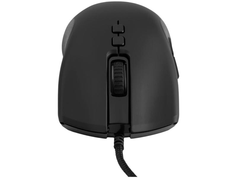 Mouse Gamer Warrior RGB Óptico 12000DPI 7 Botões - Rush Preto Imagem de Mouse Gamer Warrior RGB Óptico 12000DPI 7 Botões