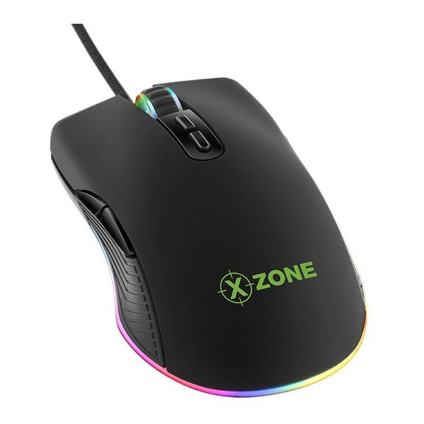 Imagem de Mouse gamer Xzone 16400 dpi GMF-02 Ergonômico, 7 Botões Programavéis, com Níveis de DPI, RGB, USB, Profissional, Gaming House, de Campeonato