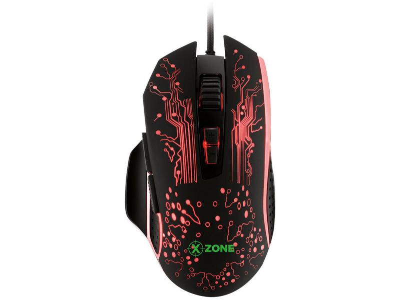 Imagem de Mouse Gamer XZONE Óptico 3200DPI - 8 Botões GMF-03