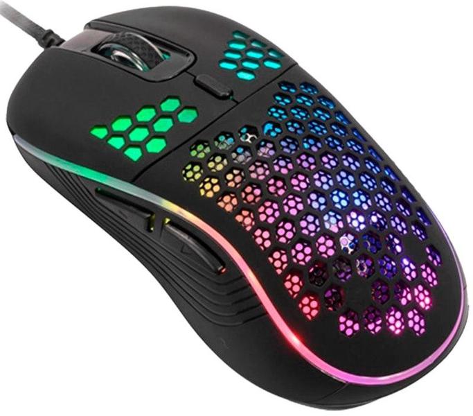 Imagem de Mouse Gaming com Fio Sate King Fight RGB A-GM08 Black