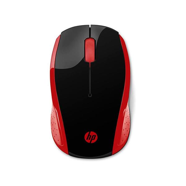 Imagem de Mouse Hp 200 Sem Fio 2.4Ghz Preto Vermelho