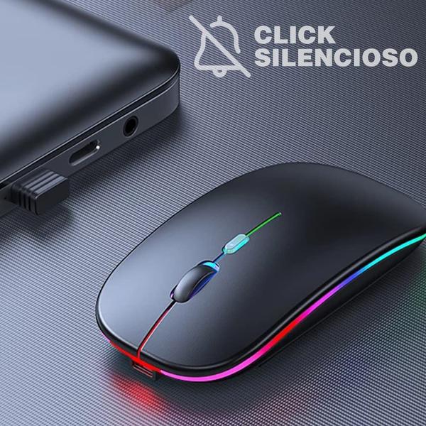 Imagem de Mouse Imice E-1300 mouse silencioso sem fio (Prata)