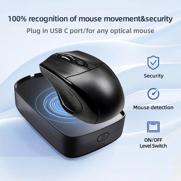 Mouse Jiggler Universal Indetectável - Com Fio e Sem Fio - Simulador de Movimento para PC Imagem de Mouse Jiggler Universal Indetectável - Com Fio e Sem Fio - Simulador de Movimento para PC