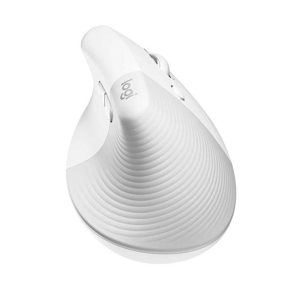 Imagem de Mouse Logitech Ergonomico Vertical Lift Sem Fio Off White 910-006469