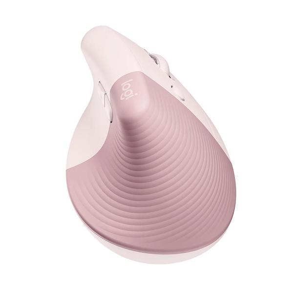 Imagem de Mouse Logitech Ergonomico Vertical Lift Sem Fio Rose 910-006472