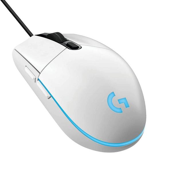 Imagem de Mouse Logitech G203 Lightsync RGB Gamer USB - Branco