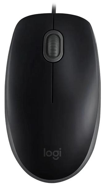 Imagem de Mouse Logitech M110 Silent (910-006756) com Fio Preto