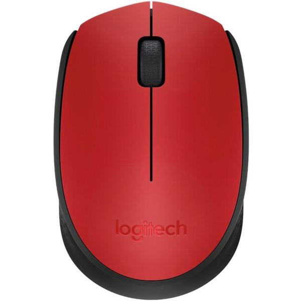 Imagem de Mouse Logitech M170 - Sem Fio - 1000 Dpi - 3 Botoes - Vermelho