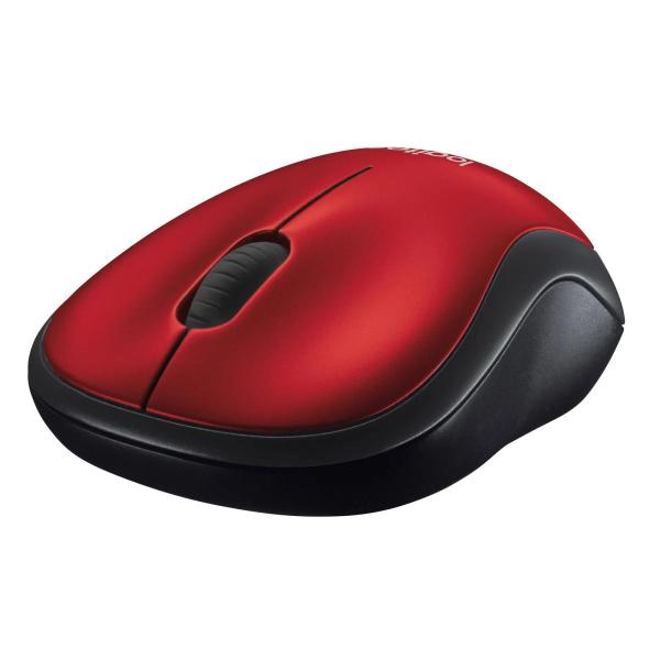 Imagem de Mouse Logitech M185 - Sem Fio - 1000 Dpi - 3 Botoes - Vermelho