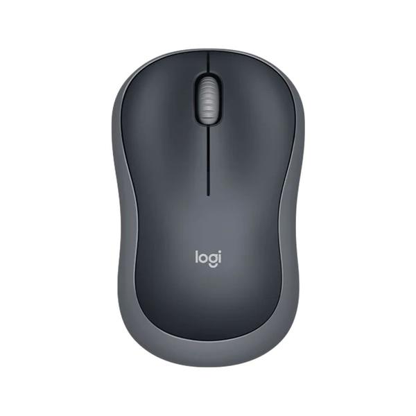 Imagem de Mouse Logitech M185, Sem fio, Nano, Preto/Cinza - 910-002225