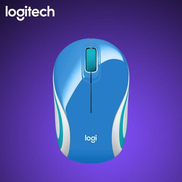 Imagem de Mouse Logitech M187 Wireless Azul/Teal/Branco