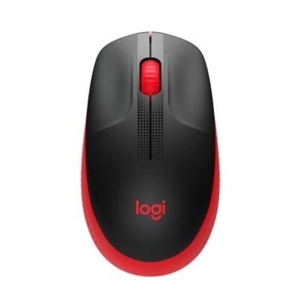 Imagem de Mouse Logitech M190 Wireless 910-005904 BLK/Red