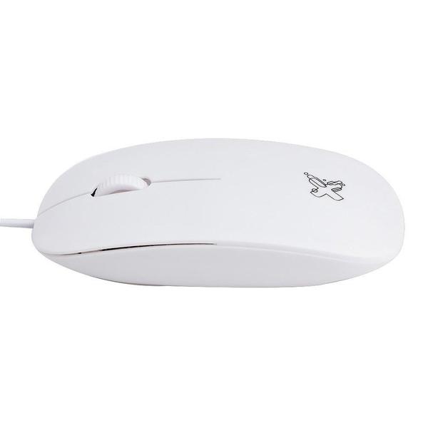 Imagem de Mouse Maxprint Surface 1.200 DPI com fio, USB 2.0, Branco