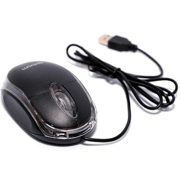 Imagem de Mouse mini Bom Pratico USB 1000 dpi LED azul MS-10 - prata 