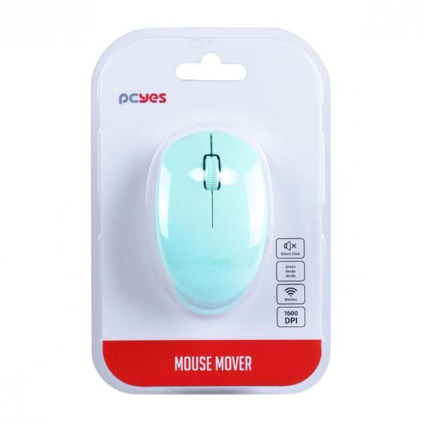 Imagem de Mouse Mover Sem Fio Silent Click 1600 Dpi Pmmwscg Verde