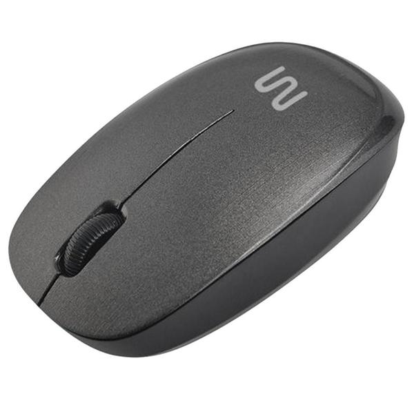 Imagem de Mouse Multi Ergonômico Sem Fio MS200 USB 1200DPI 3 Botões - Preto