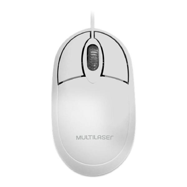 Imagem de Mouse Multilaser Classic Box Óptico Branco- MO302