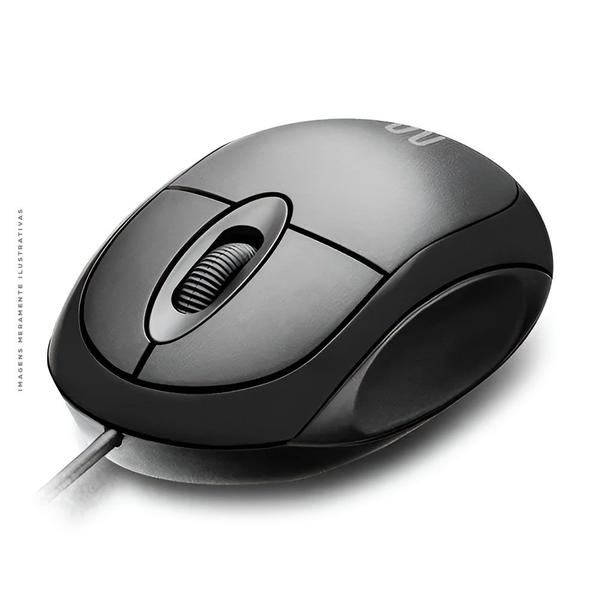 Imagem de Mouse Multilaser Classic Box Óptico, Com Fio, USB 2.0, 1200DPI, Preto - MO300