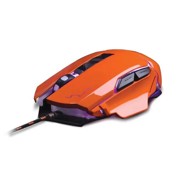 Imagem de Mouse Multilaser Gamer Warrior Usb MO263 3.200DPI - Laranja