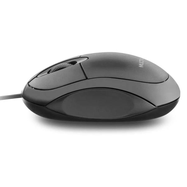 Imagem de Mouse Multilaser MO300 Preto Óptico Com Fio Básico Leve e Confortável 1200DPI 3 Botões Conexão USB