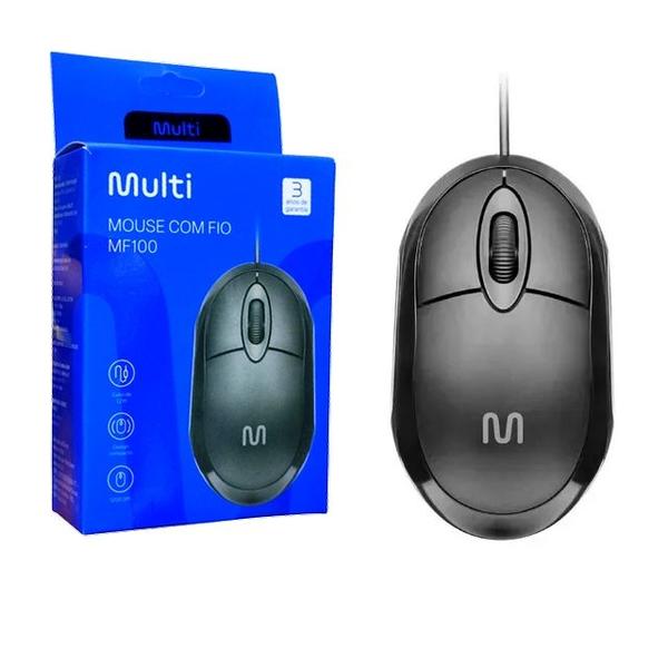 Imagem de Mouse Multilaser Optico Classic 1200dpi Usb Mf100 Mo300 Escritório