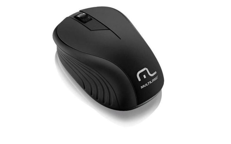 Imagem de Mouse multilaser sem fio 2.4ghz preto usb - mo212 - padrão