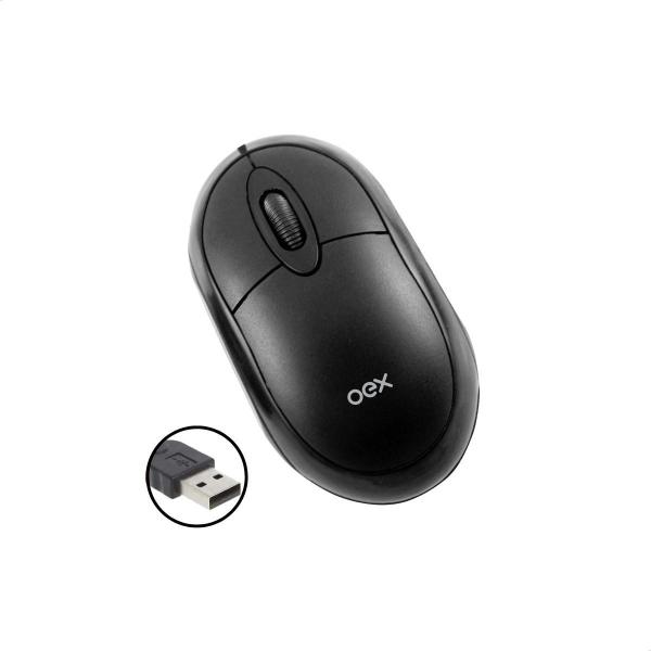 Imagem de Mouse OEX Standard Fit 1000DPI Sensor Óptico MS10 Preto