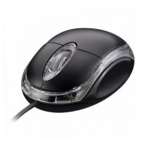 Imagem de Mouse Optico Com Fio 1000 Dpi Usb 2.0 Led Exbom Preto