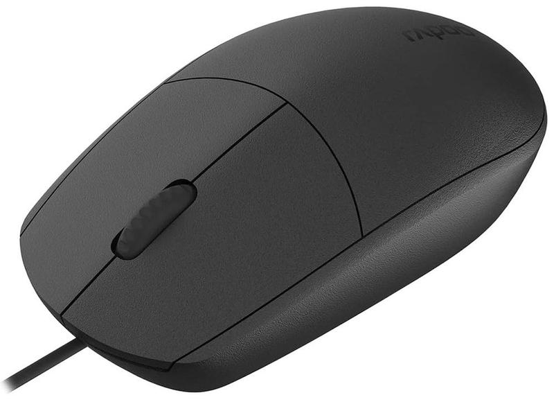 Imagem de Mouse Optico com Fio Rapoo N100 USB Preto