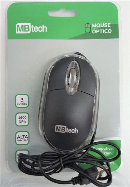 Imagem de mouse óptico com fio