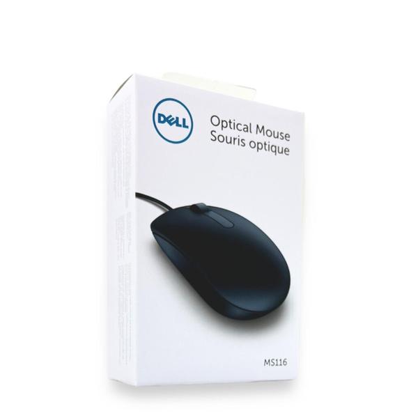 Imagem de Mouse Óptico Dell, 1000 Dpi, Usb, Preto - Ms116