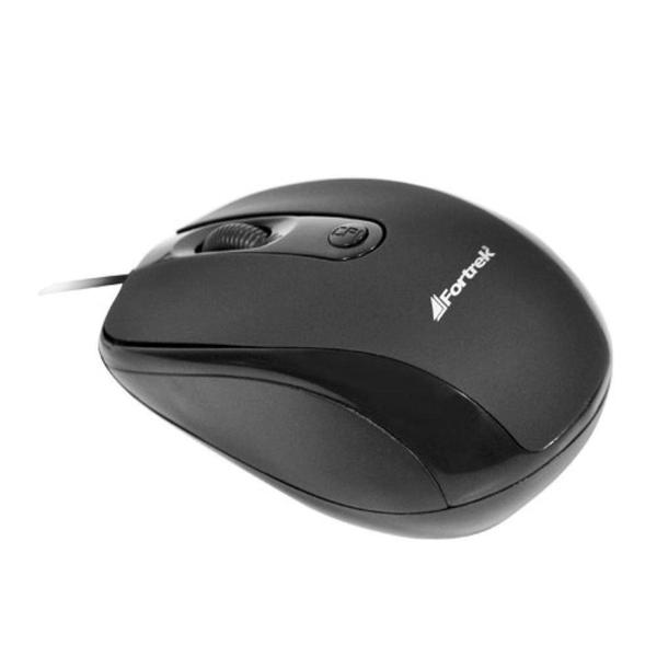 Imagem de Mouse Óptico Fortrek 1600dpi USB Preto OM-103