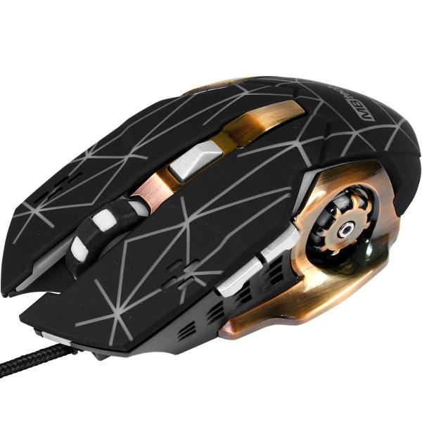 Imagem de Mouse Optico Gamer Com Fio Computador Laptop Notebook Jogos