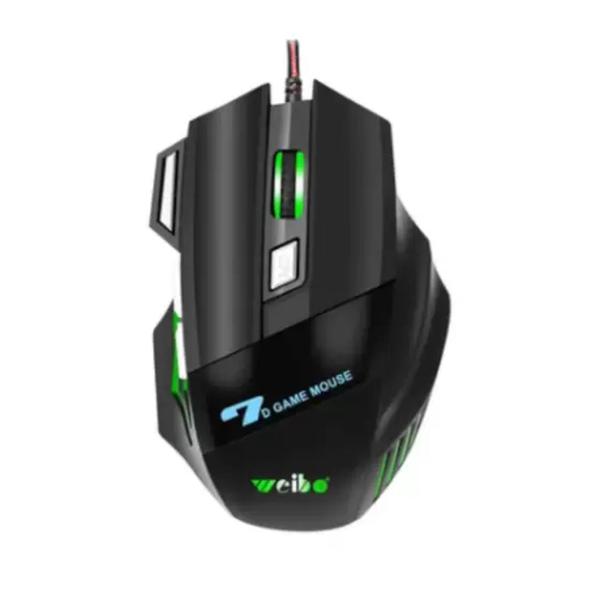 Imagem de Mouse Óptico Gamer Profissional Lad RGB 7 Weibo X7 7 botões Usb