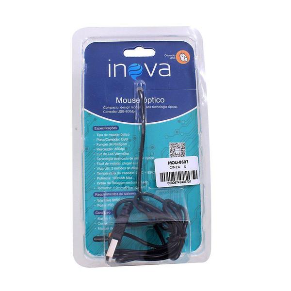 Imagem de Mouse Óptico Inova Design Moderno 800dpi 100mAh - FMSP