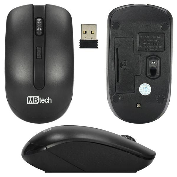 Imagem de Mouse Optico Sem Fio M-Five - Mbtech (Mb54145)